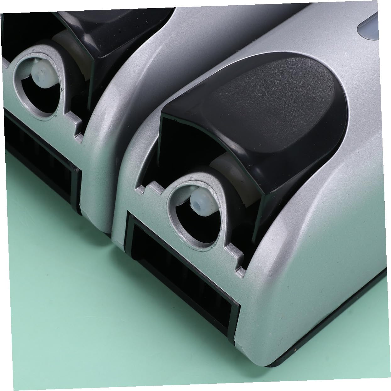Dispensador de Jabón de Baño con Triple Cabezal Metal Plástico Plata