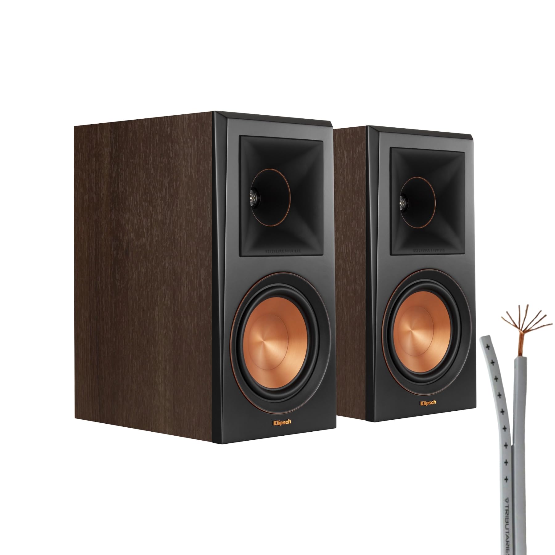 Amazon.com: Klipsch RP-600M Speakers in Walnut + 100FT
