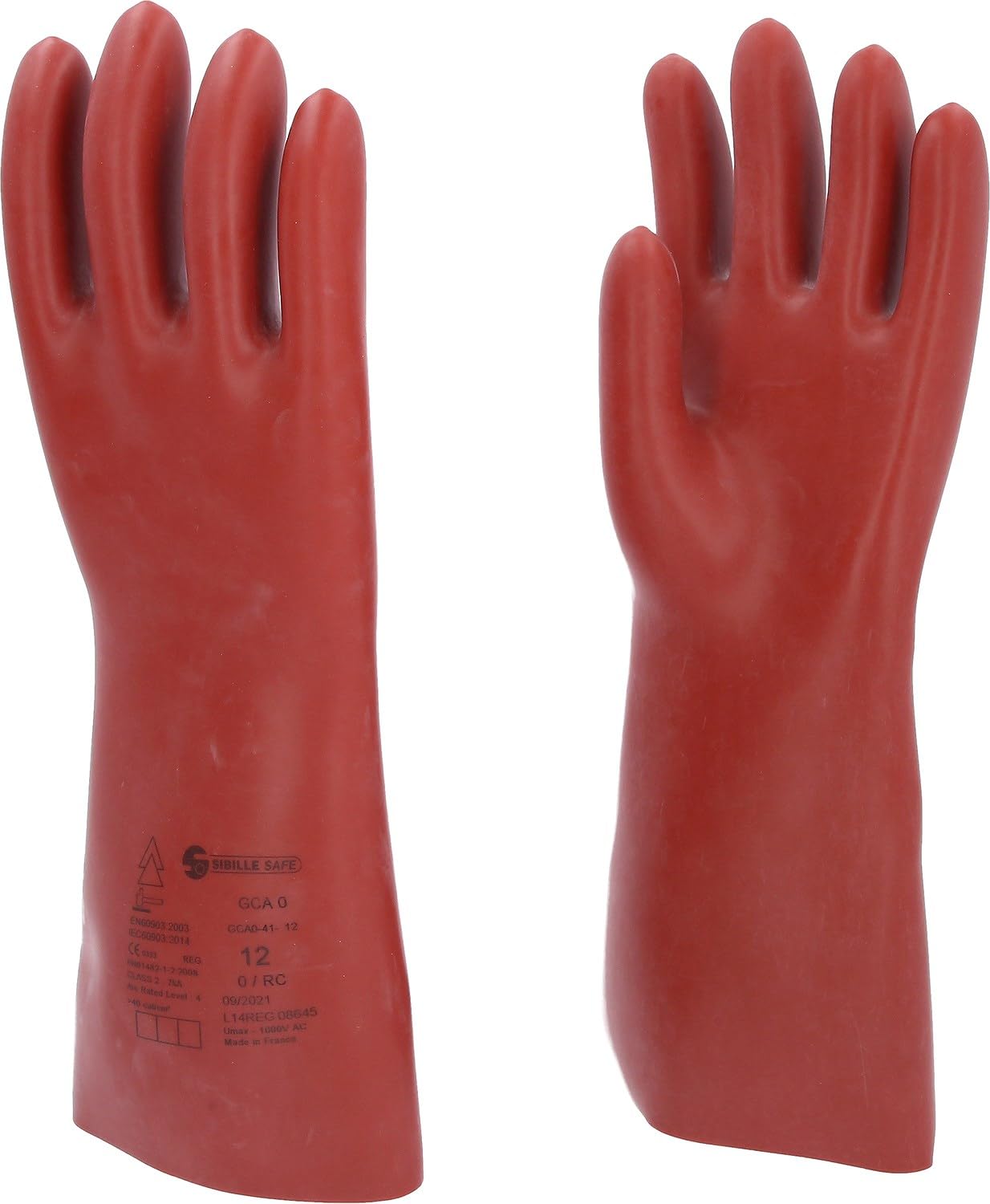 KS Tools 117.0009 Elektriker-Schutzhandschuh mit mechanischem- und Wärmeschutz | Größe 12 | Klasse 0 [1000 V] | rot