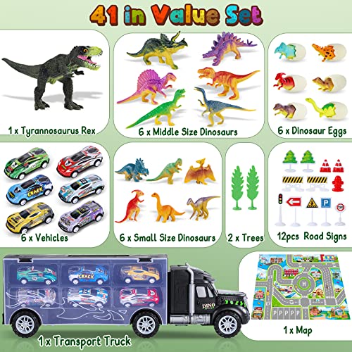 Lenbest 41 Pezzi Dinosauri Giocattolo per Bambini