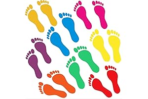 Footprint Decals for Classroom Decor (32 Pairs)