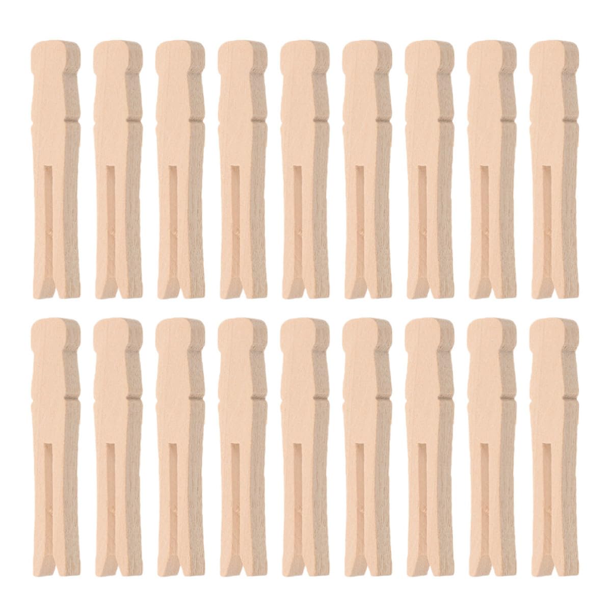 Anneome 100 Pinzas de Madera Redondas Pequeñas y Resistentes Ropa Mecanismo Fuerte y Diseño Vintage para Secar y Organizar Prendas Secar y Organizar Prendas