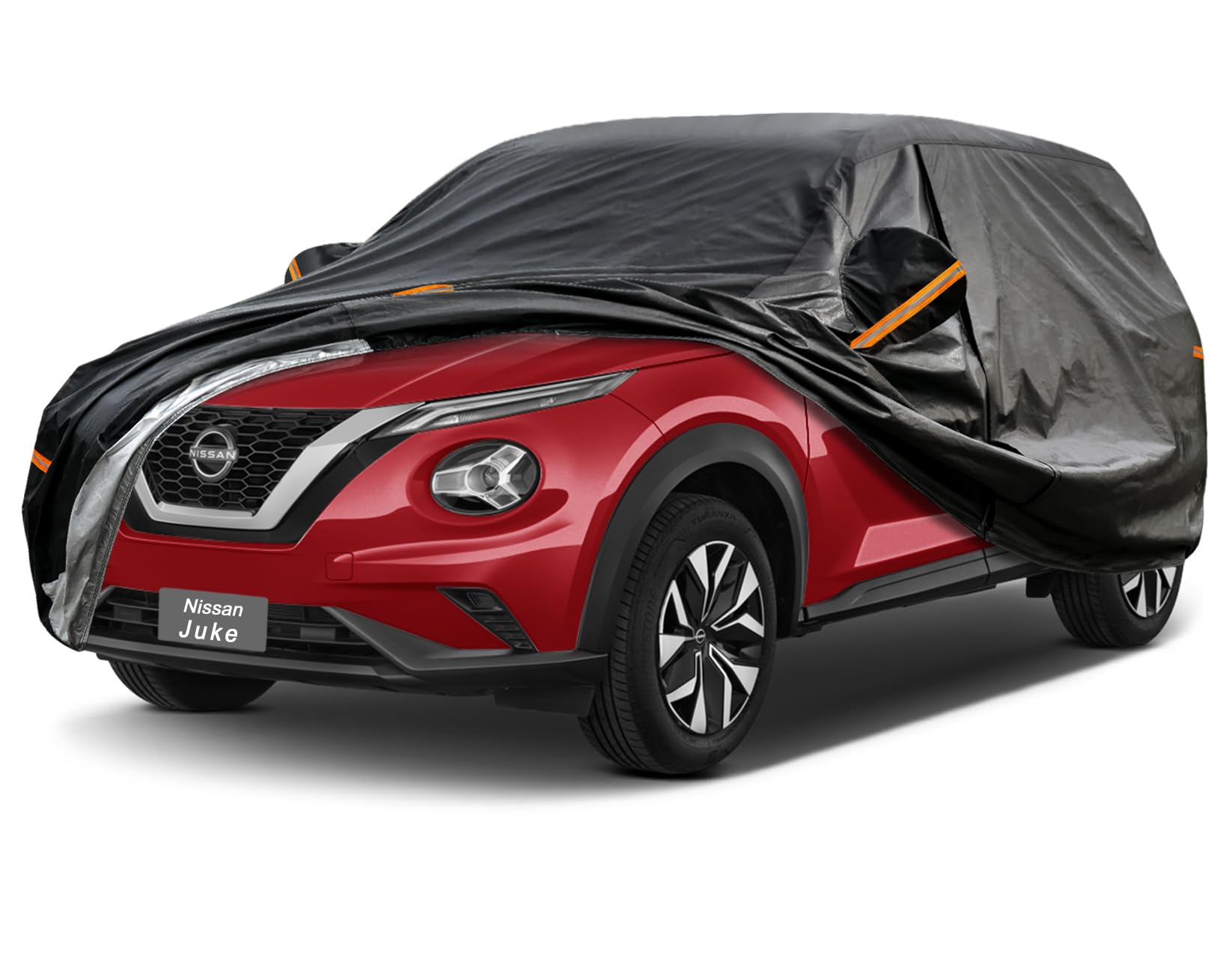 GUNHYI 7 Layers SUV Car Cover Custom Fit Nissan Juke (2010-2025) | All-Weather Waterproof Heavy-Duty Fabric, scratch-proof cotton lining, outdoor sun/rain/snow/wind/dust protection.