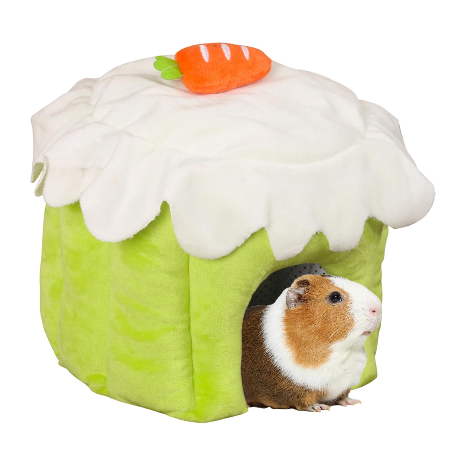 Camas para Animales Pequeños Suave y Cómodo Colgable en Forma de Pastel | Cama Para Mascotas Sin Fondo para Hámster Conejo Hurón Ardilla Voladora y Roedores Pequeños