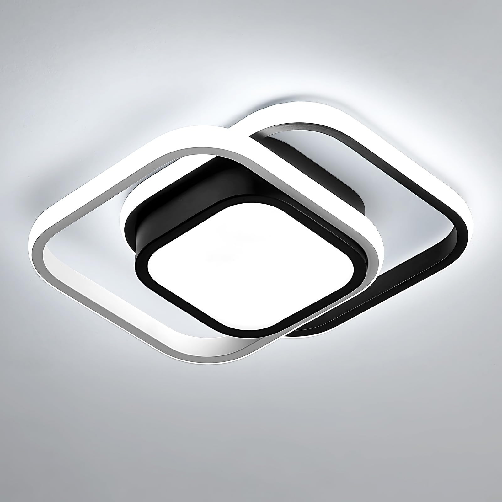 Osairous LED Ceiling Lights, 2 Squares Flush Mount Ceiling Lighting