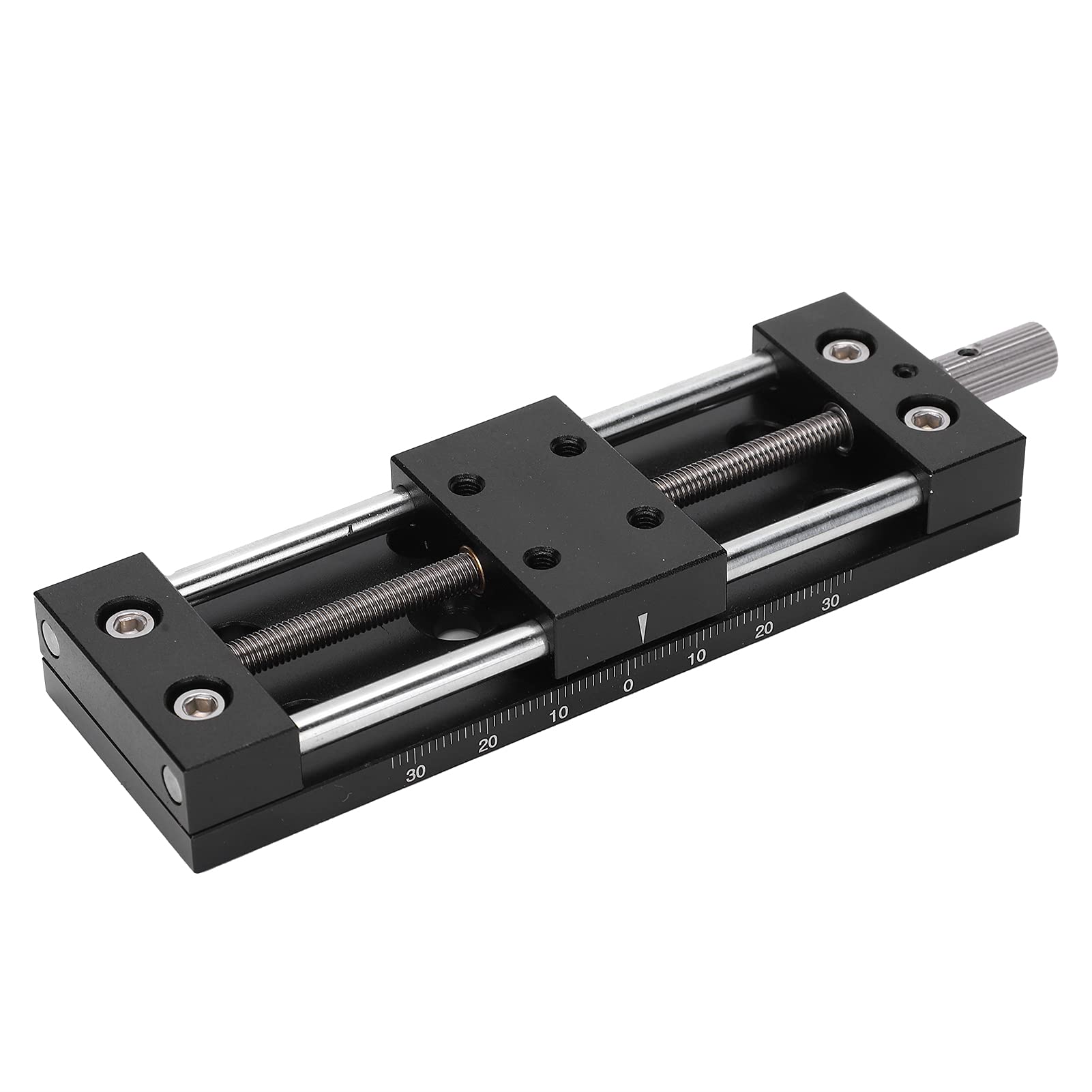 Stół Przesuwny Platforma do Precyzyjnego Przycinania Osi X Pokrętło Ręczne do Instrumentów Optycznych Stop Aluminium 25 X 40 Mm