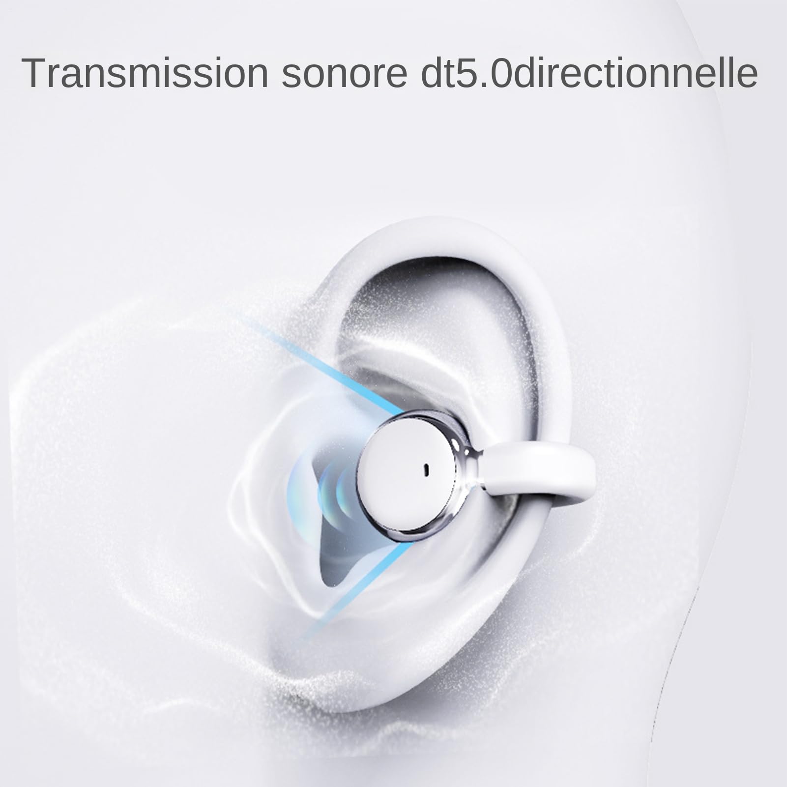 Générique Écouteurs sans Fil | Écouteurs Intra-Auriculaires Réducteur de Bruit - Réduction Active du Bruit avec Affichage LED et Autonomie Prolongée pour Sport Course Entraînement et Appels