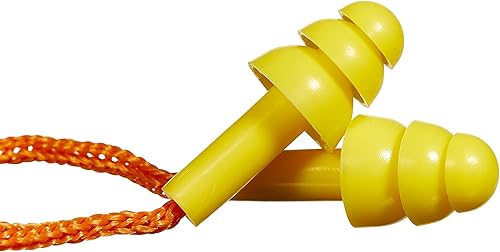 Miniatura 5 de Allen Company Tapón para los oídos Deluxe con cable y estuche pequeño, naranja, talla única