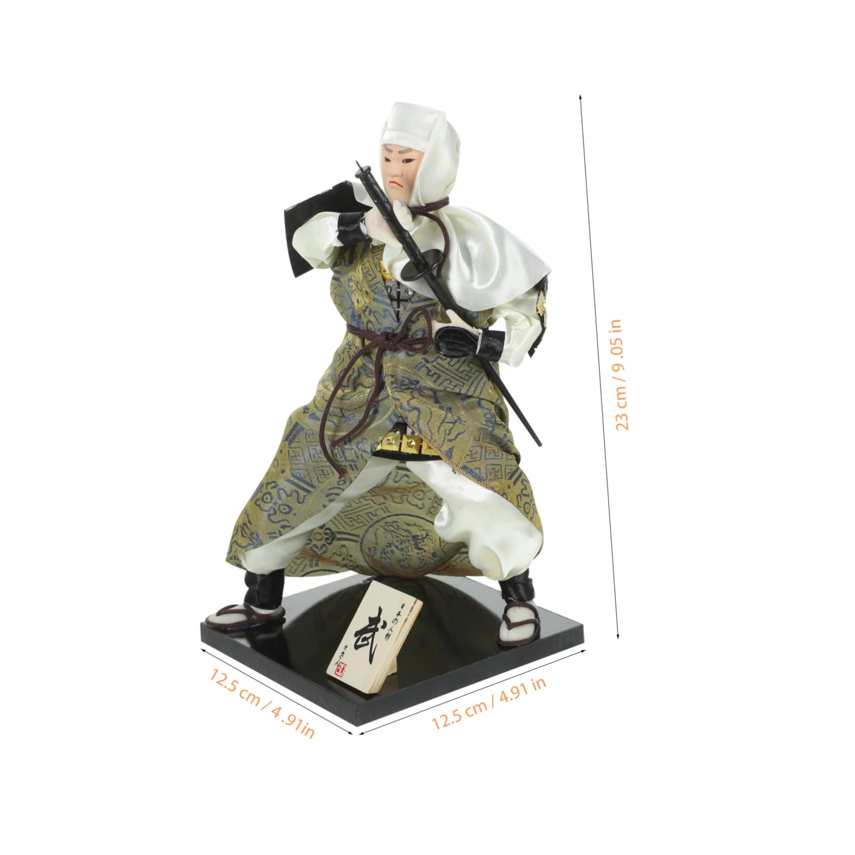 Samurai. Muñeca japonesa tradicional Ichimatsu. 23 cm de altura Samurai. Muñeca japonesa tradicional Ichimatsu. 23 cm de altura
