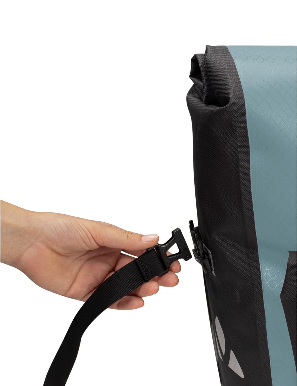 VAUDE Fahrradtaschen für Gepäckträger Aqua Back Plus in blaugrau, 2X Hinterradtasche wasserdicht, Fahrrad Gepäckträgertasche hinten, einfache Befestigung – Made in Germany