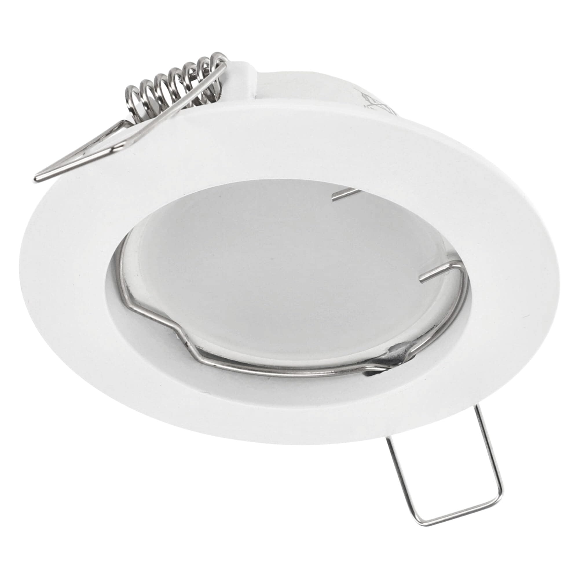 EDO spot encastrable simple ZIVA WHITE spot de plafond blanc encastré rond lampe de plafond encastrée en aluminium EDO777307