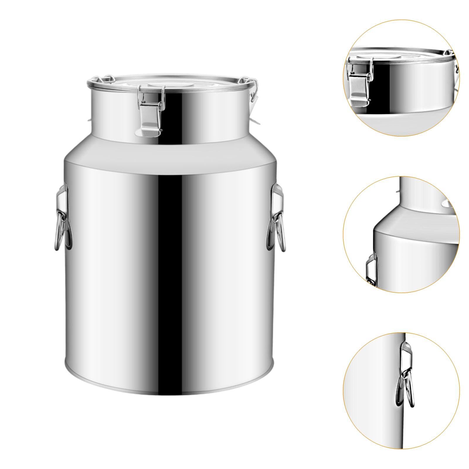 Edelstahl-Kaffeekanister mit versiegeltem, tragbar, luftdicht, Vorratsdose für Kantinen, Salze, Snacks, Nüsse, Süßigkeiten, 10l