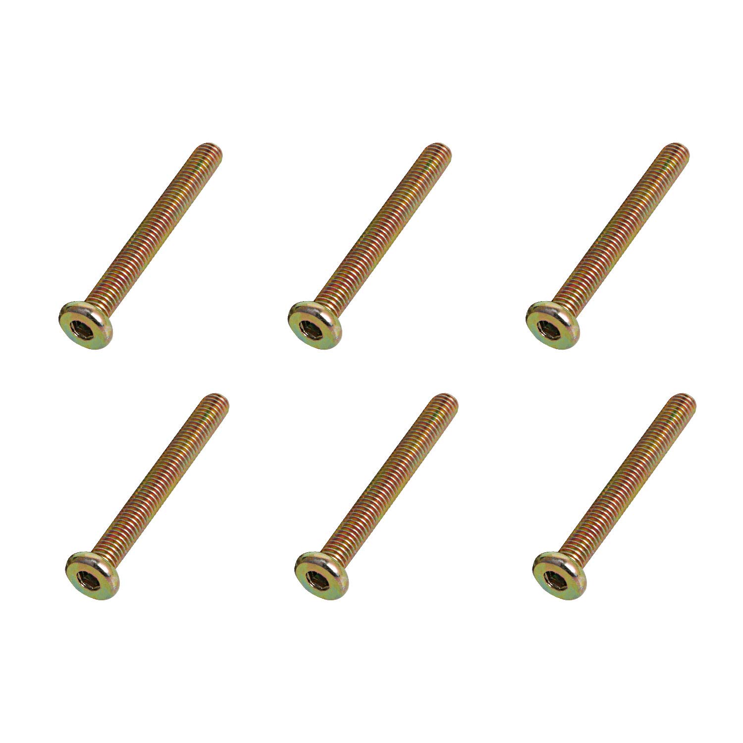Aopin Flat Head Hex Socket Cap Screws, Hex Socket Head Cap Screws, Connector Screws for Furniture Crib Chairs, Carbon Steel, M8 x 80mm, 20Pcs