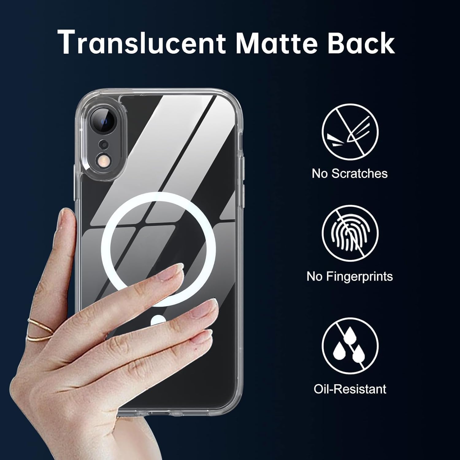 Coiwxmoi Coque Magnétique Pour IPhone 11 6,1", Compatible Avec MagSafe Recharge Sans Fil,Transparent Etui PC Dur TPU Bumper Antichoc Anti-Rayures Protection Housse Pour IPhone 11, Transparent