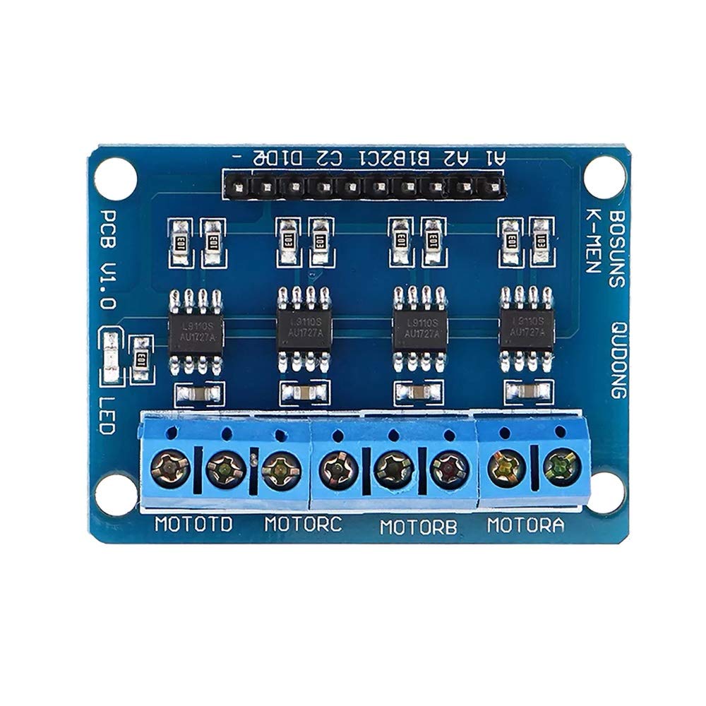 LDTR Manual electronic components For Intelligent Vehicle L9110S 4 Channel DC Stepper Motor Driver Board H Bridge L9110 Module