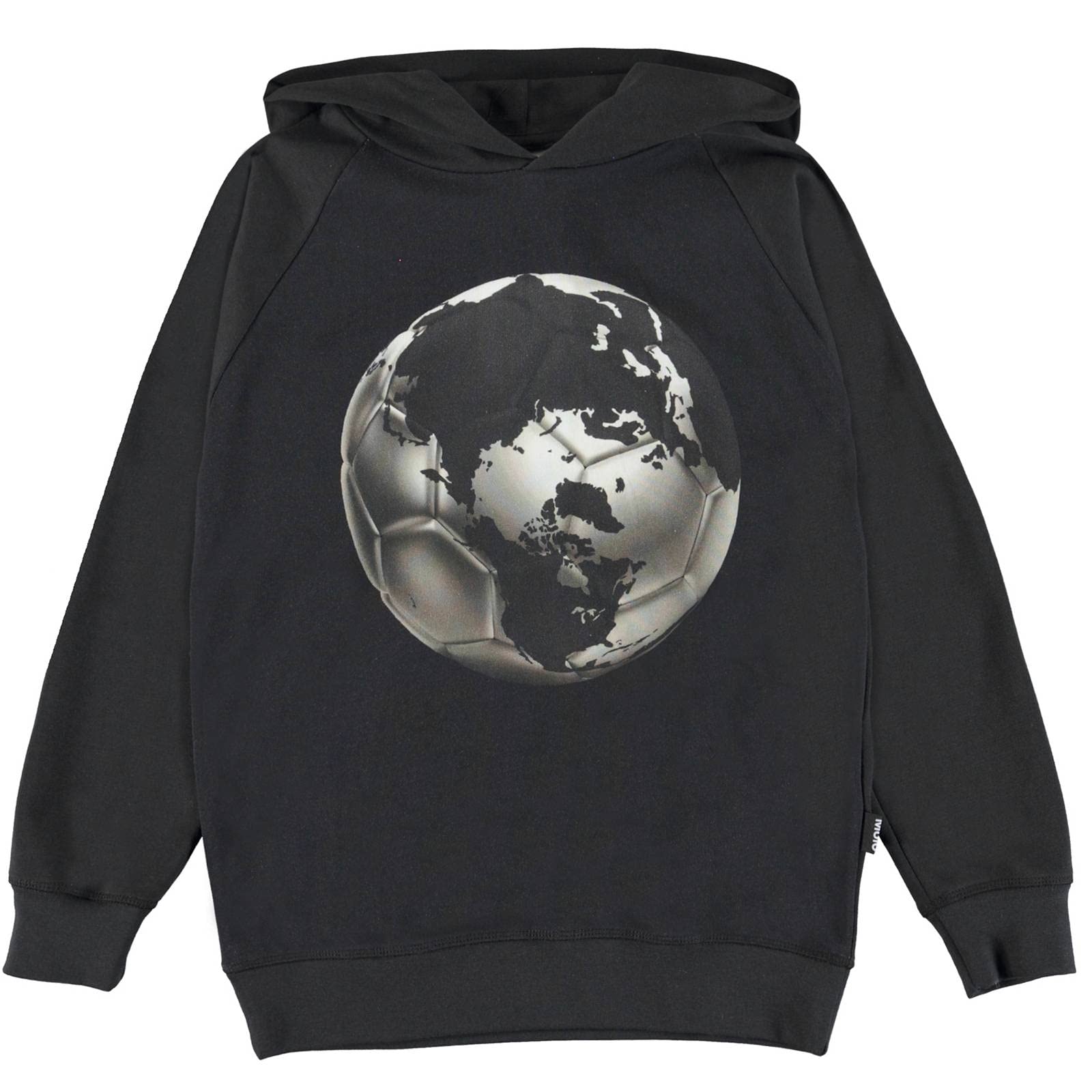 Molo Jungen Kapuzen Sweatshirt Football World GOTS