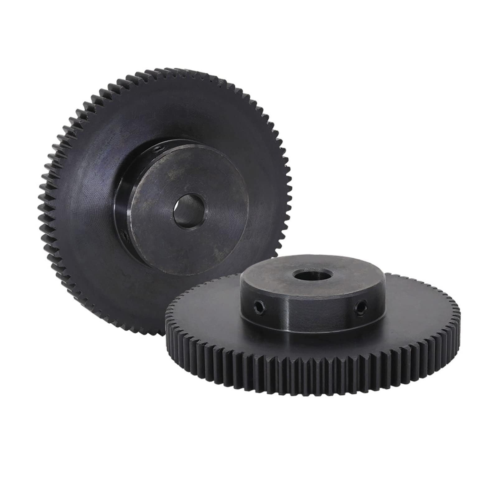 Engranaje recto (1 pieza, 1 módulo, 90/100/110/120 dientes), de acero al carbono con plataforma escalonada, for transmisión de potencia y cremalleras.(90 Teeth,Bore 10mm)