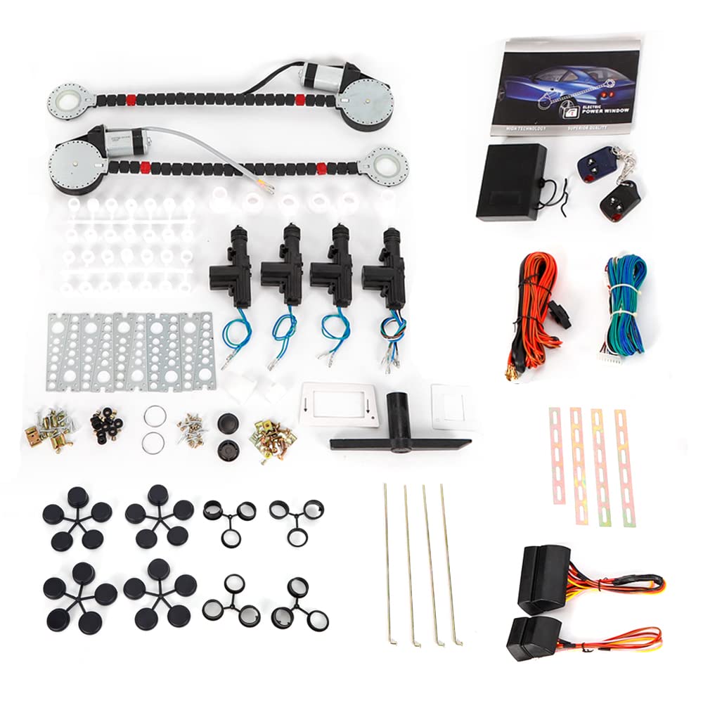 Electric Car Truck Power Window Conversion Kit, 12V Car