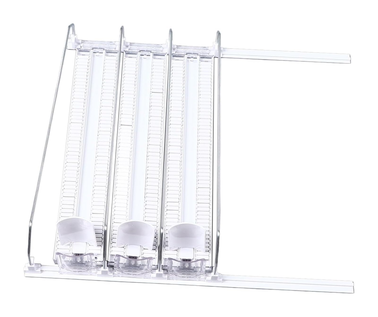Opeximatun Automatic Can Dispenser, Adjustable Fridge Drink Can Dispenser Automatic White ABS 38cm 3 Or 5 Pack For Beer Pop