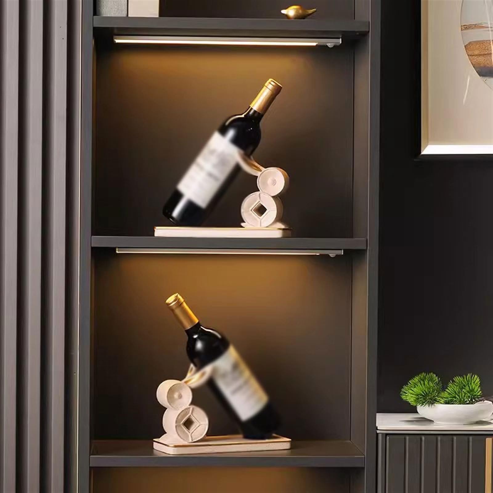 Decoración Botellero Enfriador de vino Objetos decorativos Botella Porta