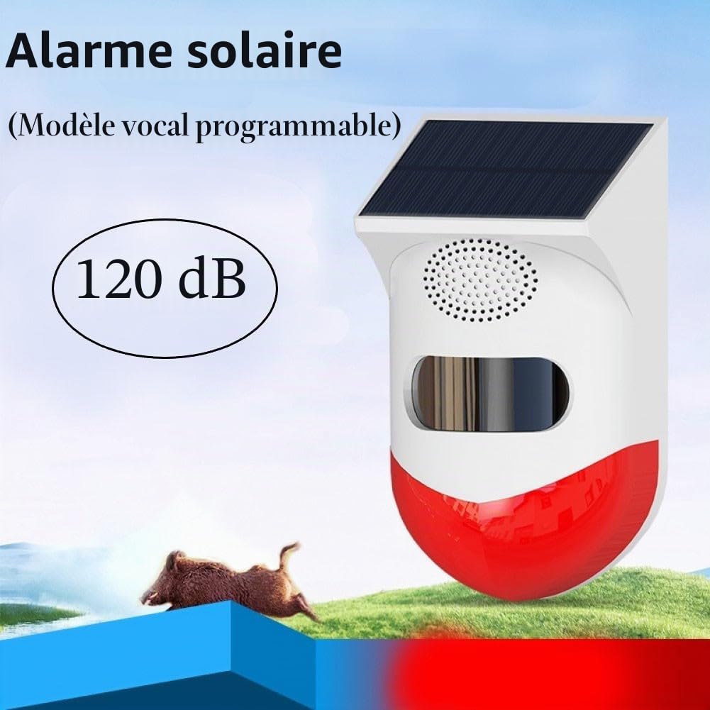 Répulsif Sanglier Efficace Alarme Extérieure avec Capteur Infrarouge