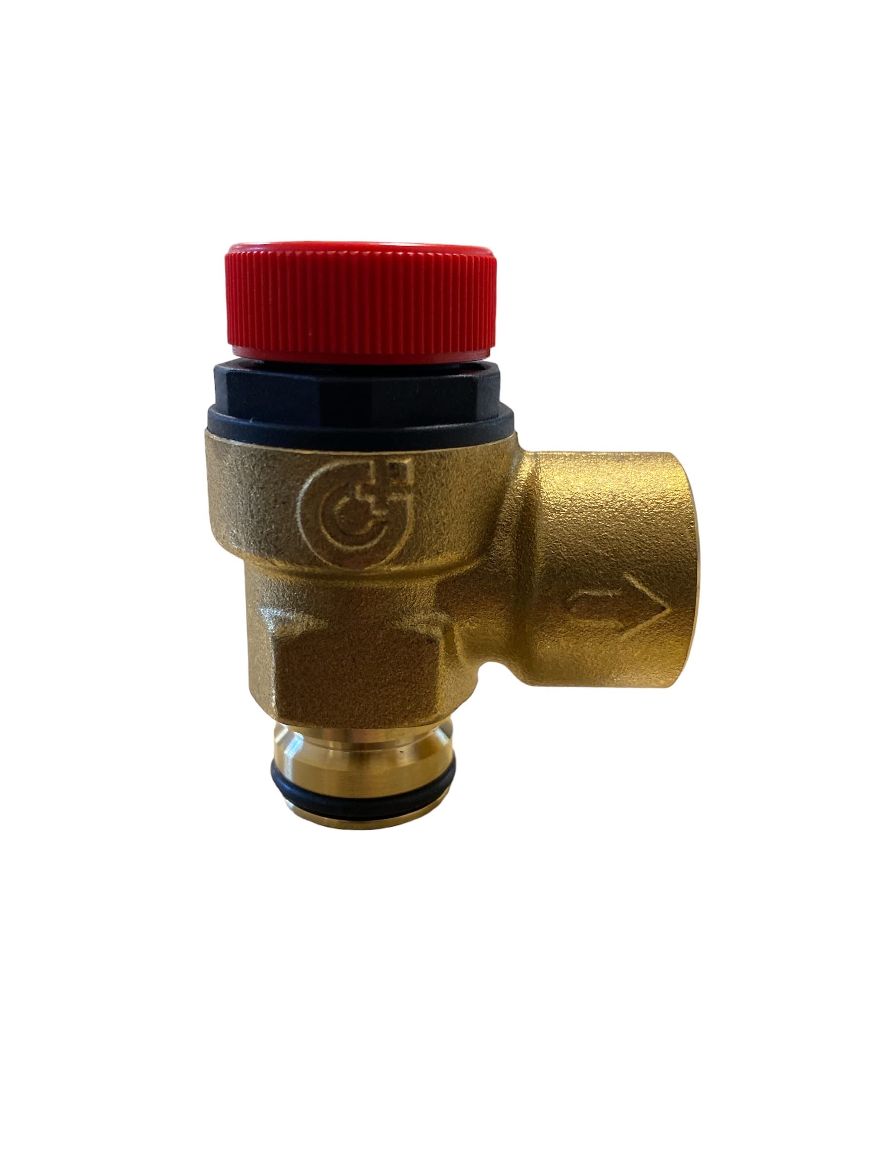 Main Eco/Eco Elite/Combi 3 Bar Brass Pressure Relief Valve (PRV) 248056 Genuine Part - Hanicks (Main 248056)
