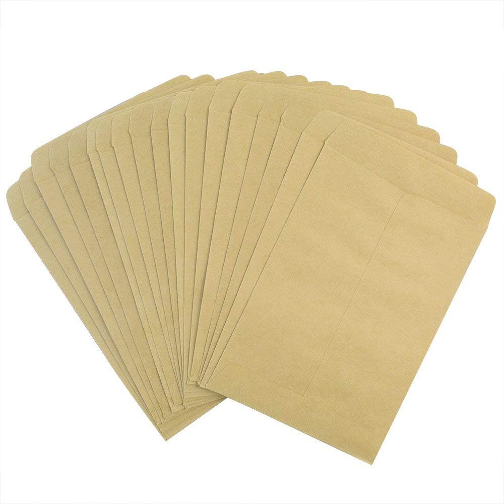 50 Packs Seed Envelopes, Bantoye 5" x 3.5" Blank Proterra