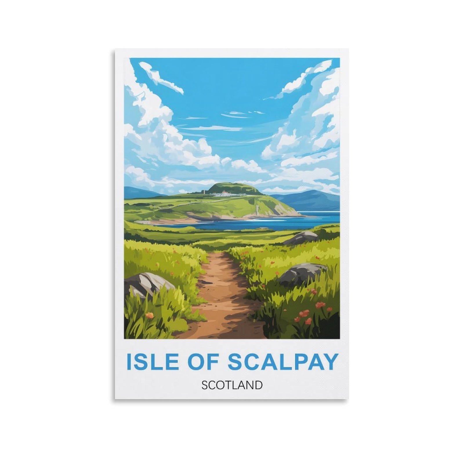 Ezmlfa S478 Diamond Painting Kits For Adults,Isle Of Scalpay Scotland Diy Crystal Embroidery Gifts,Diamond Art Craft,For Living Room Home 40X50cm