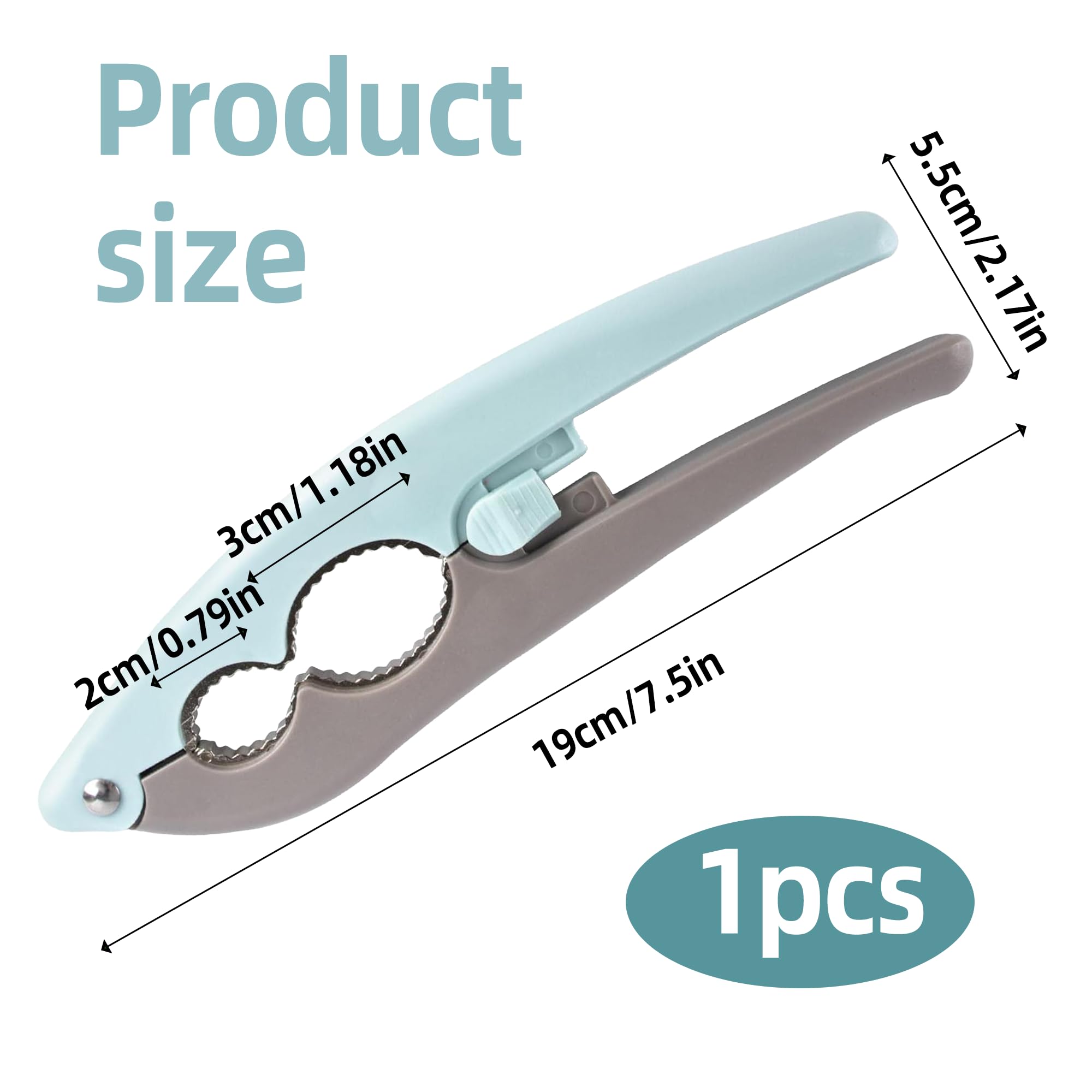 Nut Cracker Anti Splash Heavy Duty Nut Opener Tool Multifunctional Nutcracker Sturdy Stainless Steel Opener Tool with Non-Slip Handle for Walnuts Pecan Nut Hazelnuts Almonds Brazil Nuts - Image 2
