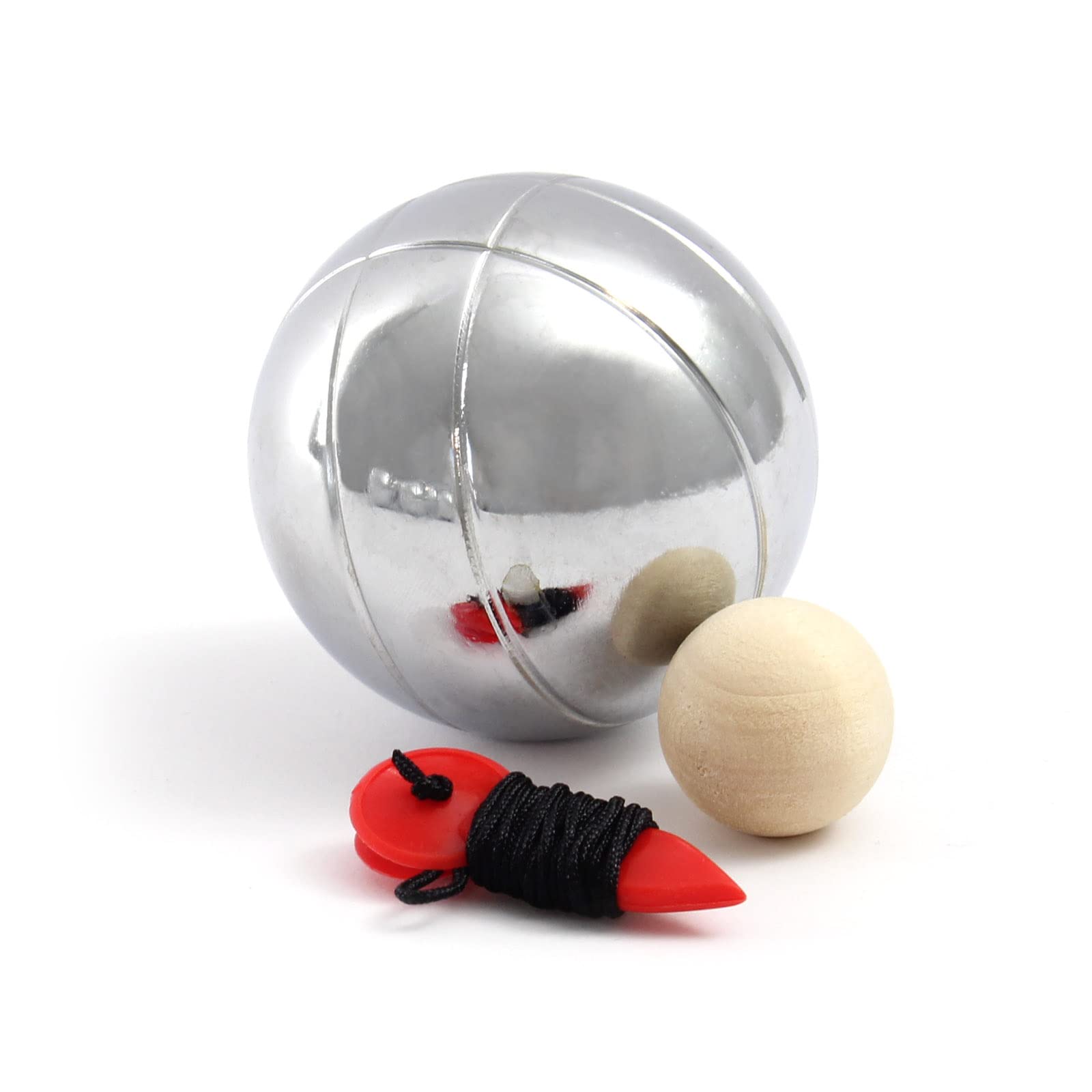 Juego de Petanca 6 Bolas Metal con Bola Objetivo y Medidor Distancia