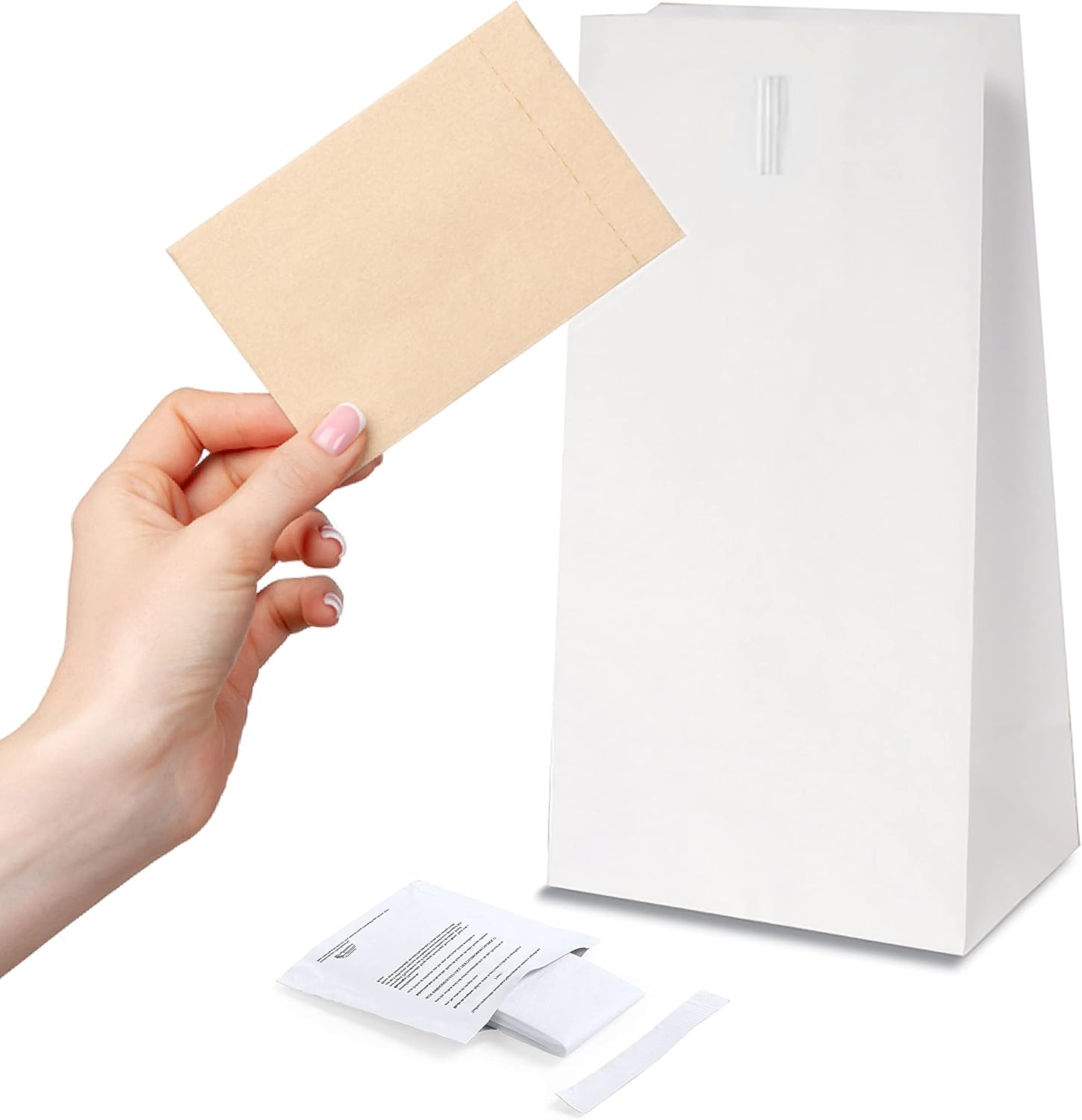 DESTAVO Set of 10 Vomit Bags with Wipes Individually Packed Sick Bags