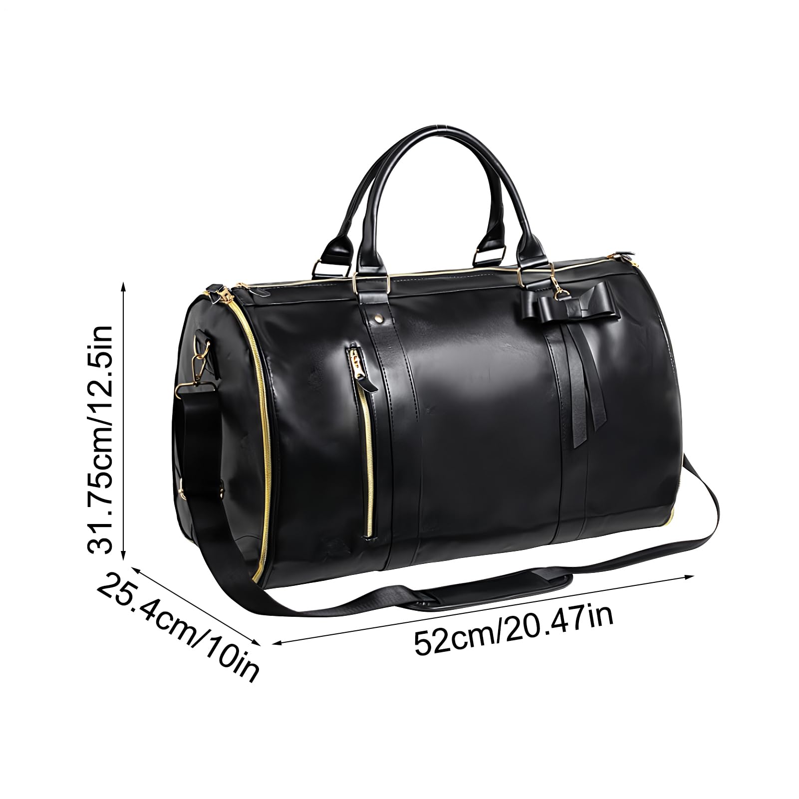 Borsa per indumenti convertibile – Borsone da viaggio in stile valigia con
