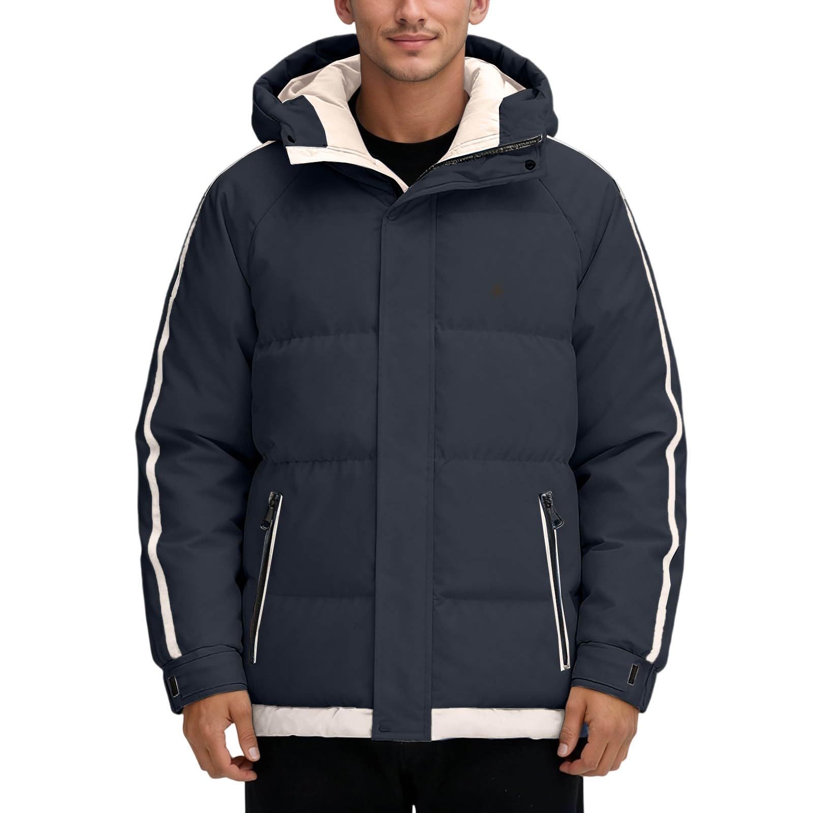 Trenca Hombre Sobretudo Homem Parka Hombre Chaqueta Acolchada Chaqueta Negra Parka Invierno Casaco Acolchoado Homem Plumas Gabardina Abrigos De Paño Parkas Invierno Chaquetas De Plumas Abrigo