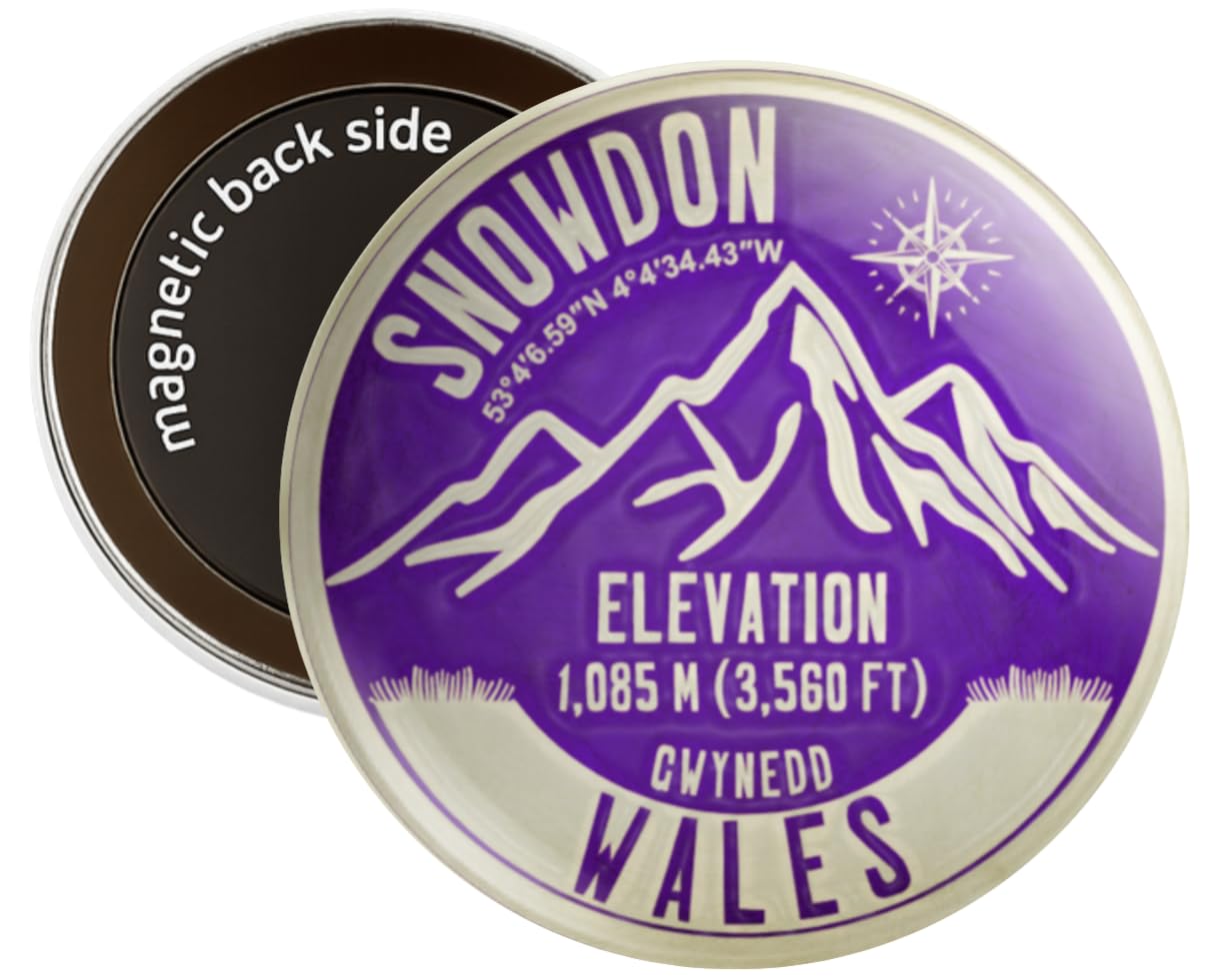 Snowdon Wales - Round Decorative Fridge Magnet