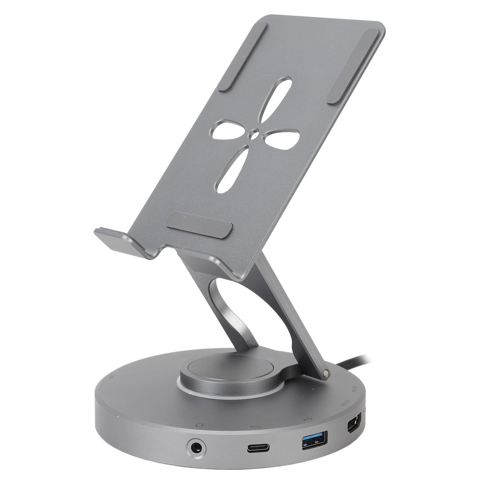 RiToEasysports Supporto per Compresse USB C Hub, 360 ° Rotante USB 3,0 C Hub Storni di Trasferimento Ad Alta velocità per Laptop Tablet Gaming Gaming