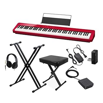 Amazon | CASIO PX-S1100 RD レッド 電子ピアノ 88鍵盤