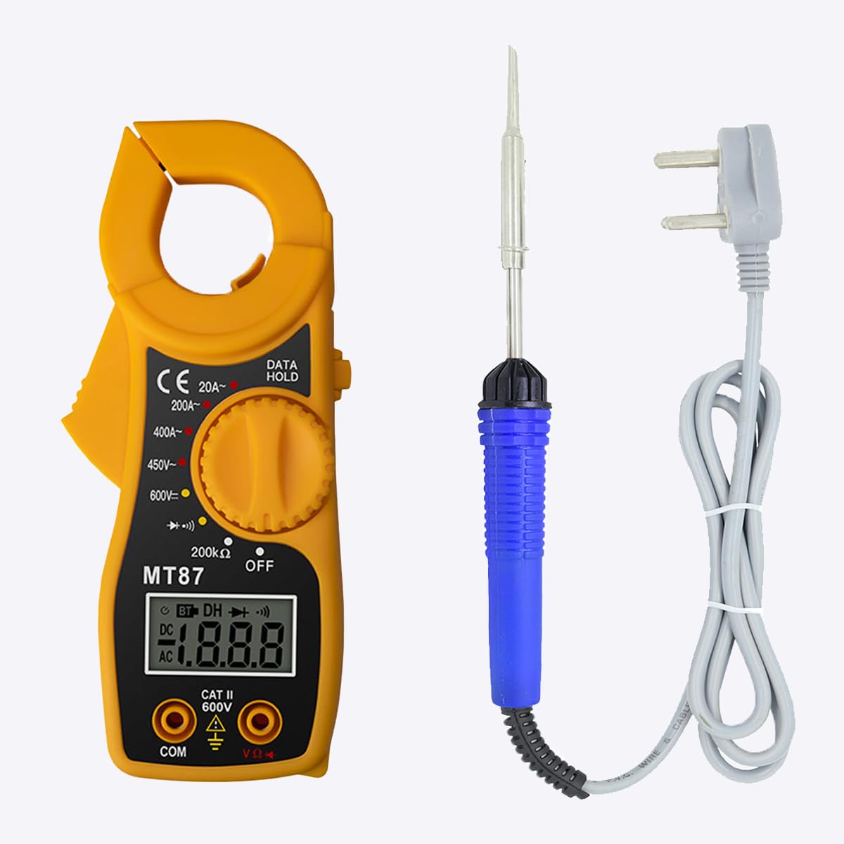 Hillgrove HGCM1402M1 2in1 Digital Volt Clamp Meter Multimeter AC DC Auto Range Continuity Digital Tester Kit Meter