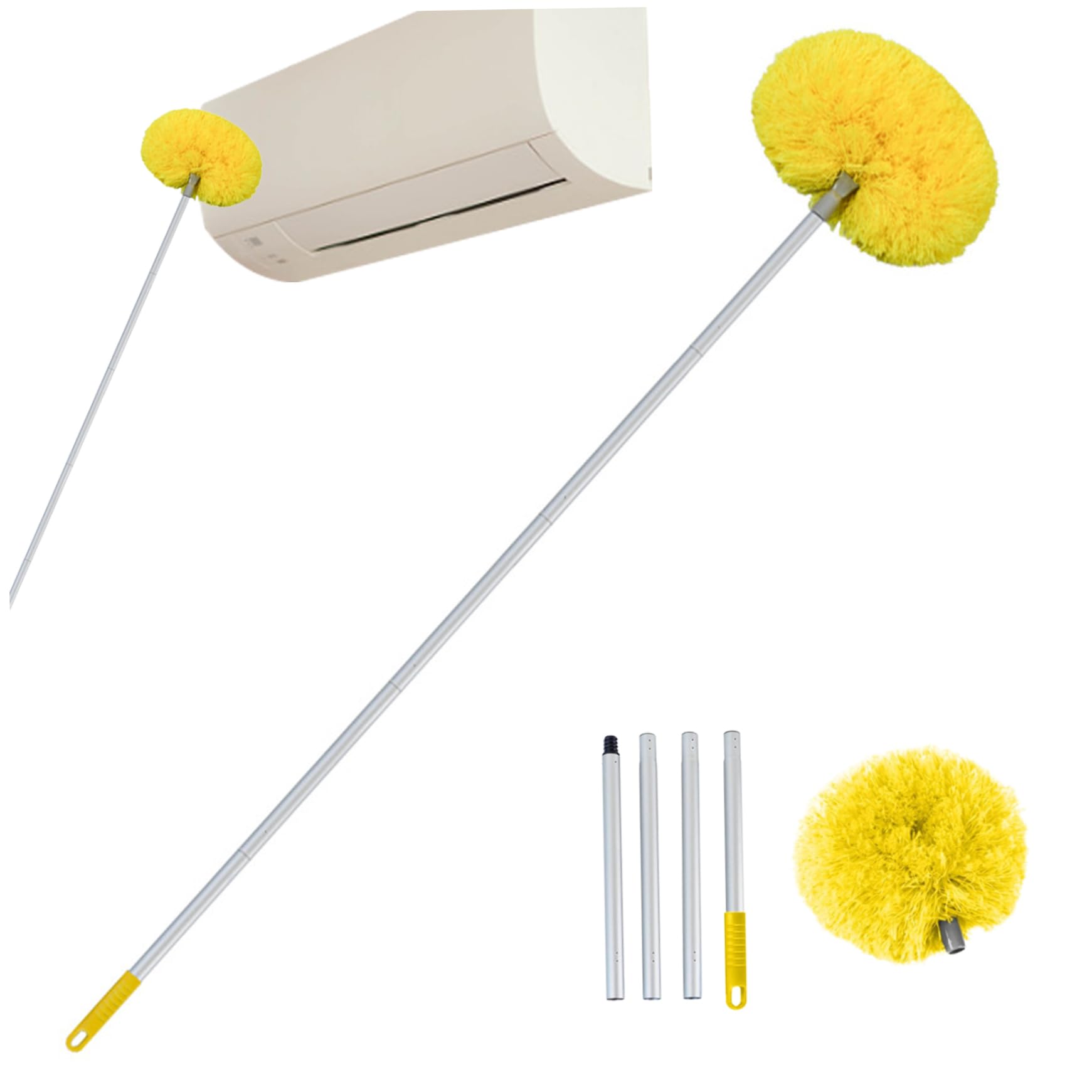 Ceiling Fan Cleaner Dusters for Cleaning Removable & Washable Fan Cleaner Extendable up to 1.2m Microfiber Duster with Extension Pole for Cleaning Bookshelves Door Tops-image-44