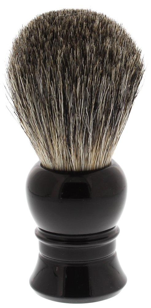 West Coast Shaving 100% Pure Badger Shaving Brush. Dense Fibers. (Black- Lantern)