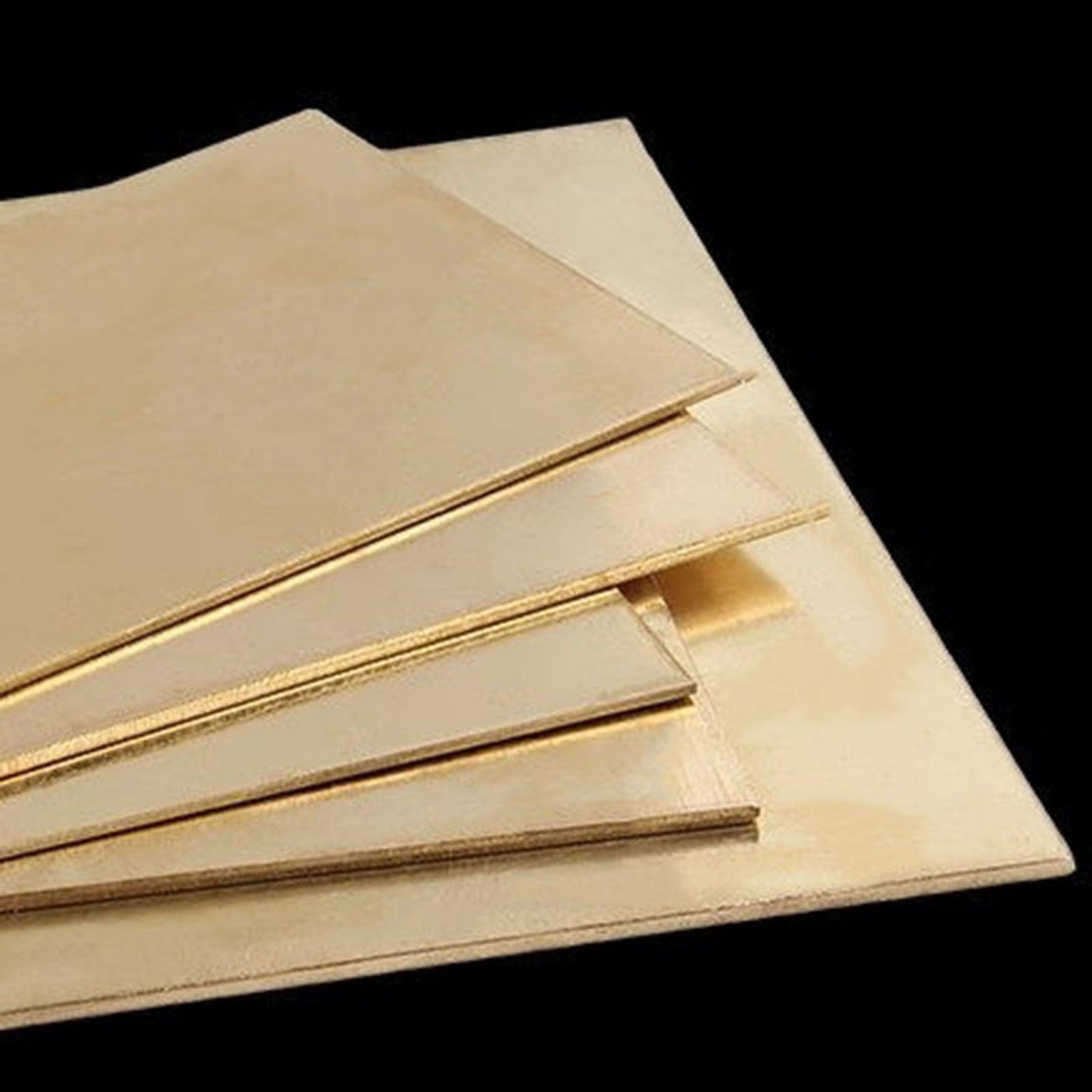 Einteilige helle, flache Messingplatte | DIY-Herstellung von Namensschildern, industriell geschnittene Kupferplatte(400*500*1.5mm)