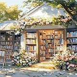 Photo Gallery daerle dipingi con i numeri per adulti, libreria vintage, kit di pittura acrilica fai-da-te per adulti principianti facile su tela, decora la casa 40x40cm senza cornice, libreria Photo Gallery daerle dipingi con i numeri per adulti, libreria vintage, kit di pittura acrilica fai-da-te per adulti principianti facile su tela, decora la casa 40x40cm senza cornice, libreria