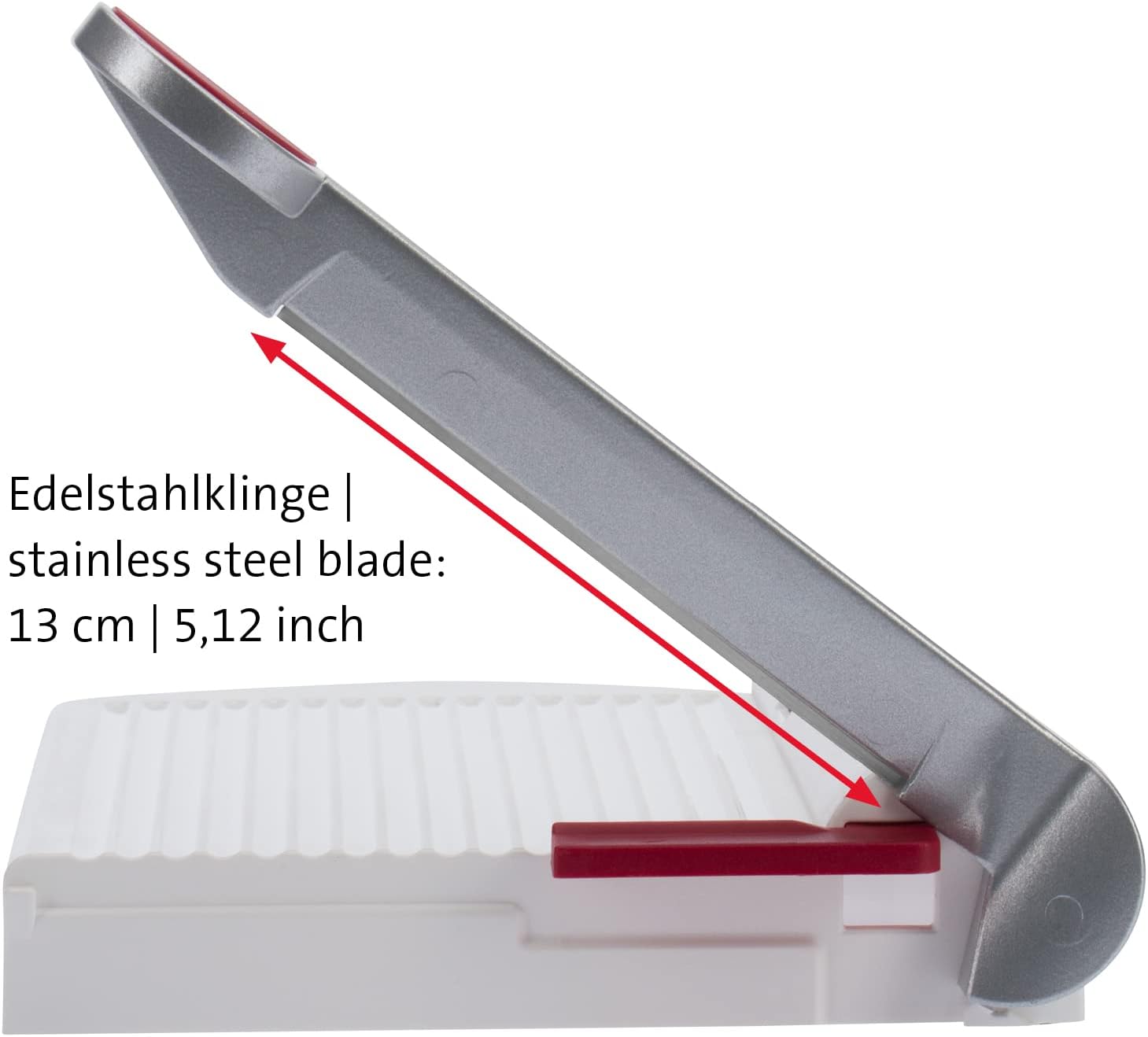 Exclusive Special Westmark Germany Multipurpose Stainless Steel Cheese and Food Slicer with Board and Adjustable Thickness Dial (White) -