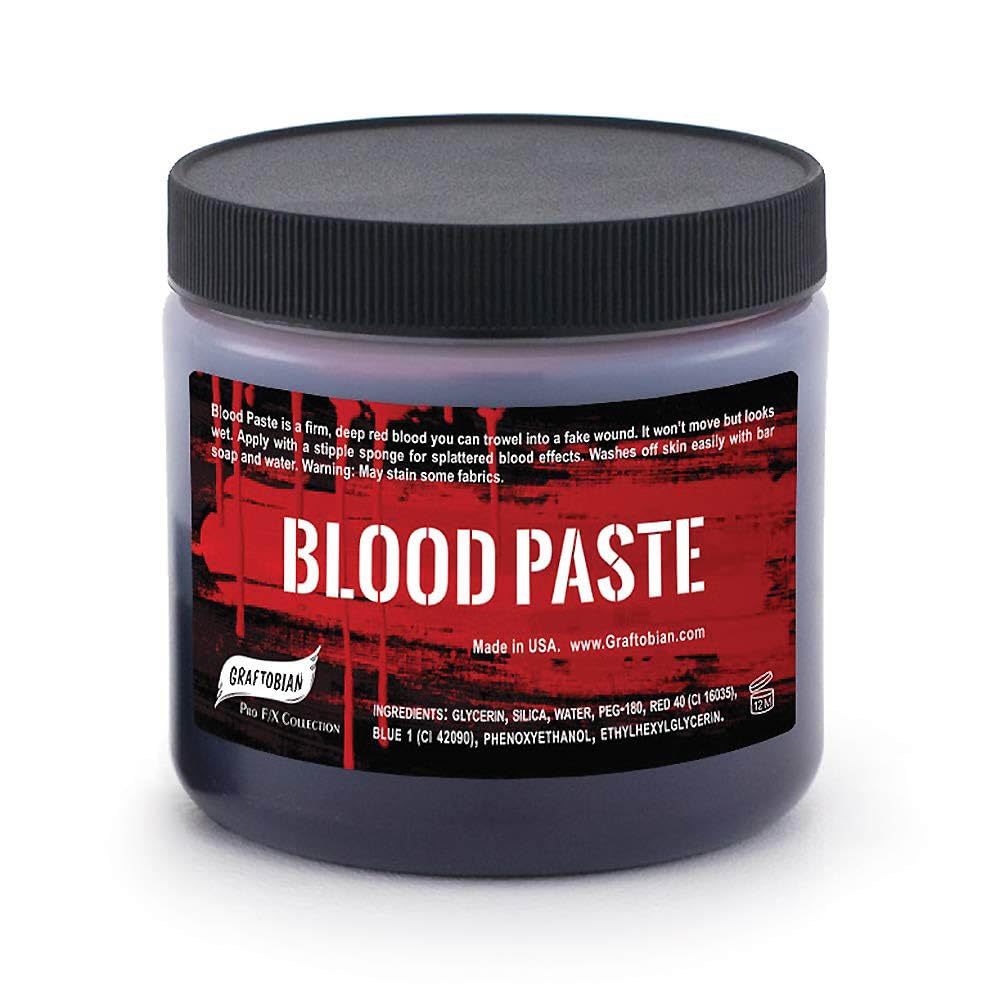Graftobian Blood Paste 11 oz. Jar for Special FX Moulage Makeup
