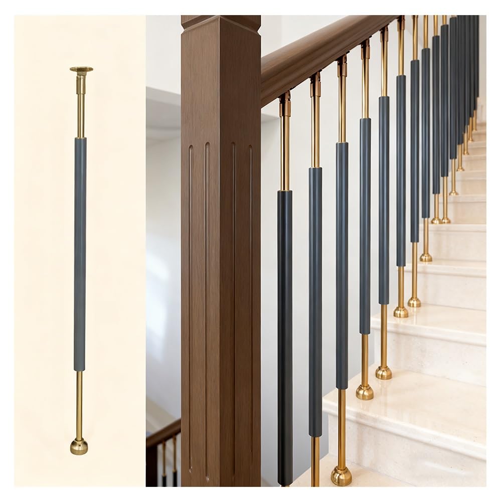Rampe d'escalier moderne balustre gris aluminium hôtel loft