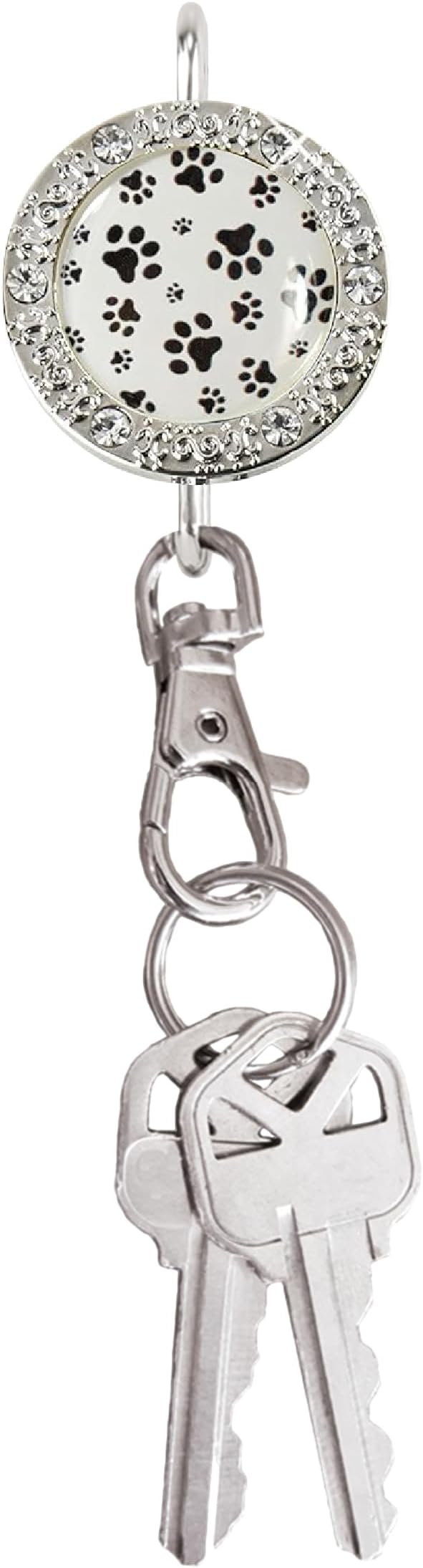Womenโs Bag Charm Key Finder, Car Keychain Hook, Cute Purse Organizer & Tote Bag Accessories, Gifts for Mom - Bling