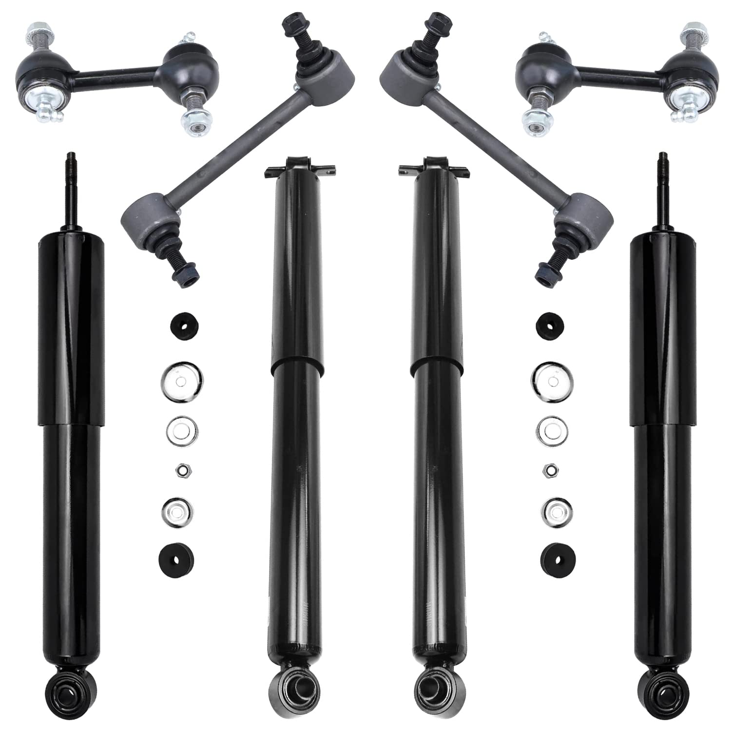 Detroit Axle - RWD Shock Absorbers Kit for 04-12 GMC Canyon Chevy Colorado