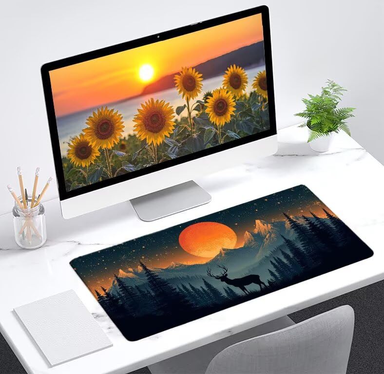 Desk mat grand format 1000x400 pour améliorer la précision de la souris - 2
