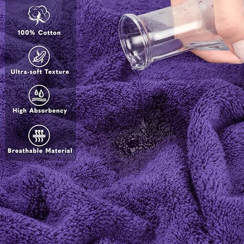 Image of American Soft Linen 100% Cotton Luxury Turkish Towels, 2PC 35x70 Bath Sheet | Soft Absorbent Quick Dry OEKO Tex Standard 100 Certificated Durable Machine Washable Breathable Premium Hotel Quality