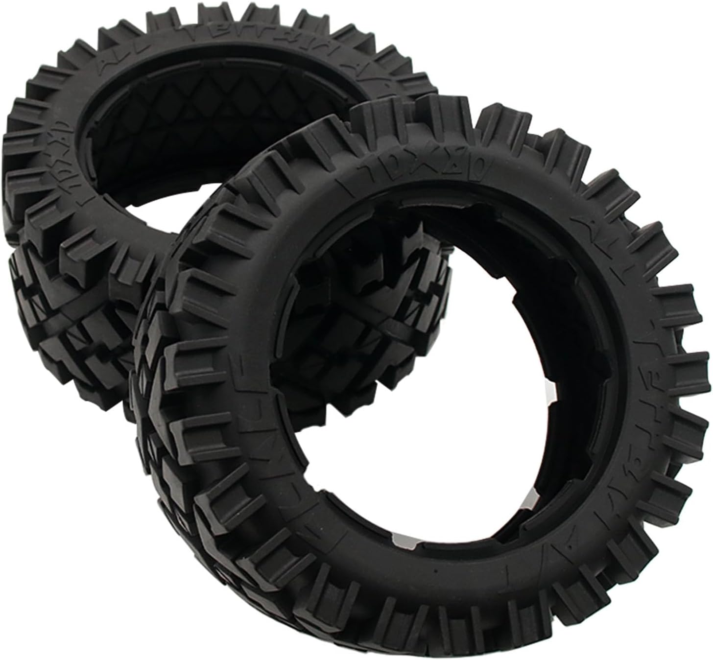 FLMLF Rear All terrain Tire Tread 2PCS fit 1/5 HPI RV King Motor baja 5B