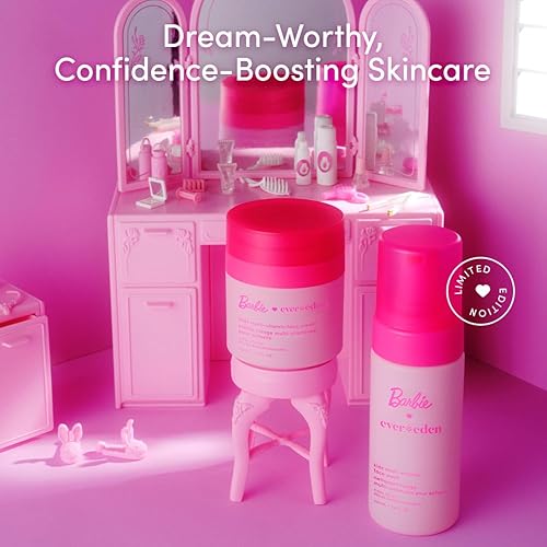 Miniatura 8 de Evereden Happy Face DUO Barbie Edition y juego de niebla hidratante multivitamínica lavado y crema facial para niños con múltiples vitaminas, spray